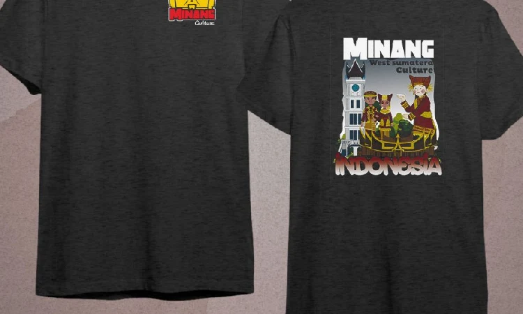 Desain kaos kultu Minangkabau, Sumber: shopee.co.id
